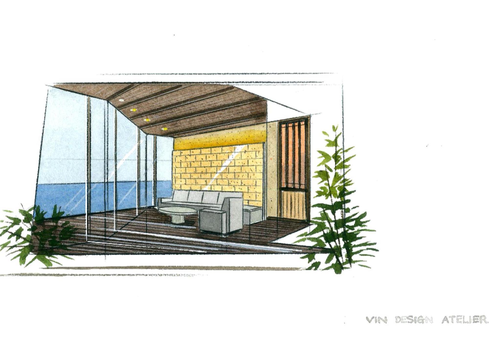 منتجع أمان سيكاي  بيبّ الغرفة الصورة Interior design sketch