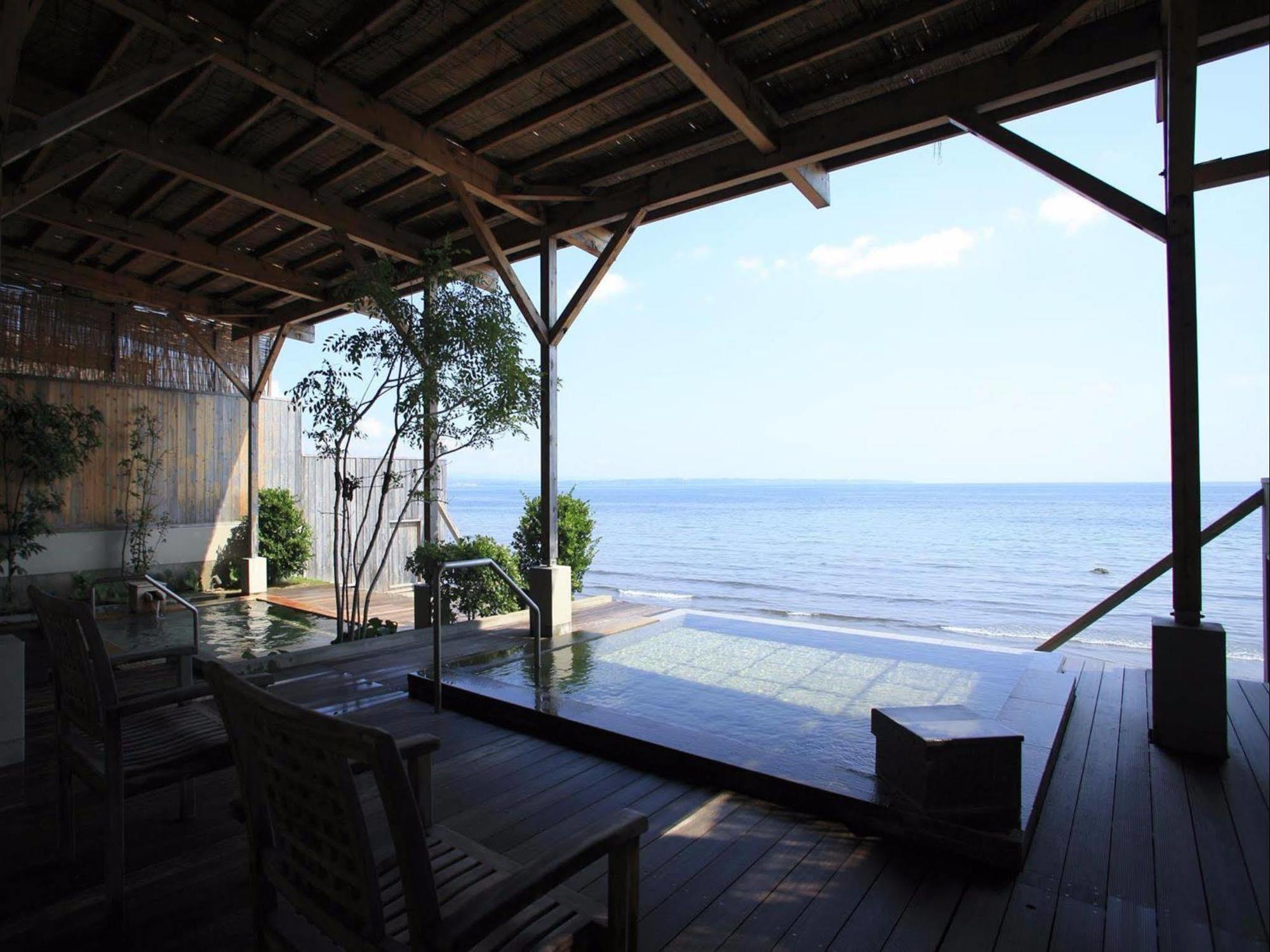 منتجع أمان سيكاي  بيبّ المظهر الخارجي الصورة View of the beach from the restaurant